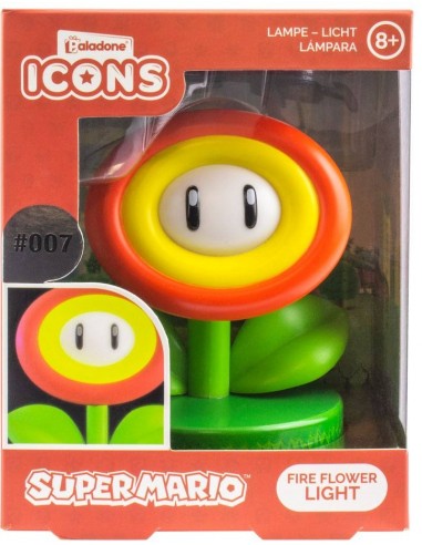 Lámpara Super Mario Icon Fire Flower