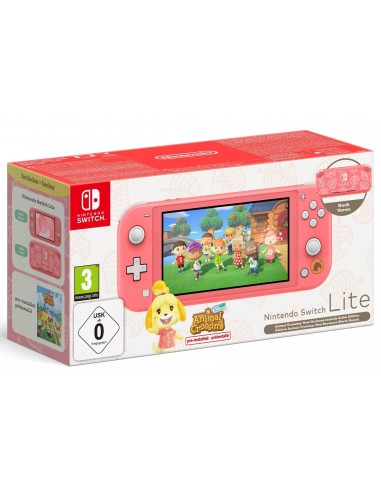 Nintendo Switch Lite Coral + Animal...