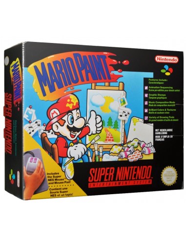 Mario Paint (Caja Deteriorada) - SNES