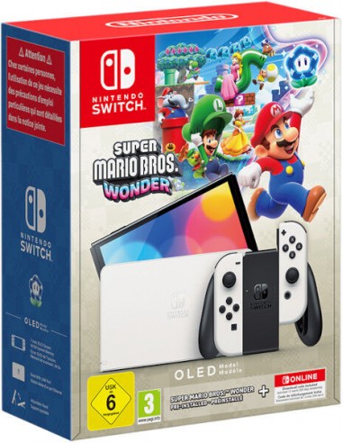 Nintendo Switch OLED Blanca + Super...