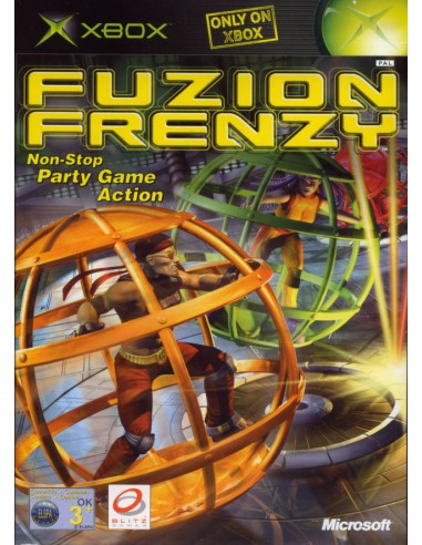 Fuzion Frenzy (Pegatina Caratula) - XBOX