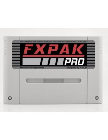 FXPAK Pro SuperNintendo con carcasa