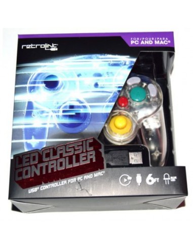 Controller Gamecube LED USB para PC y...