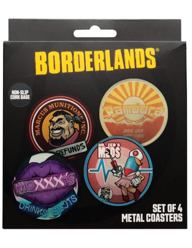 Pack de 4 Posavasos Borderlands