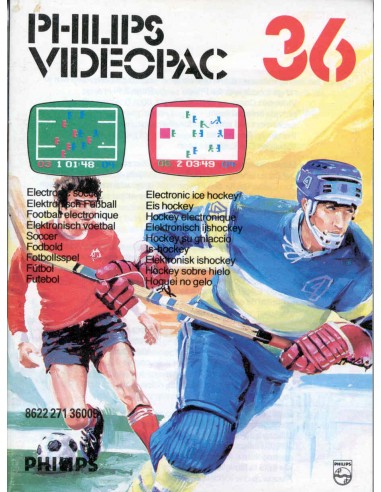 Philips Videopac 36 Electronic Soccer...