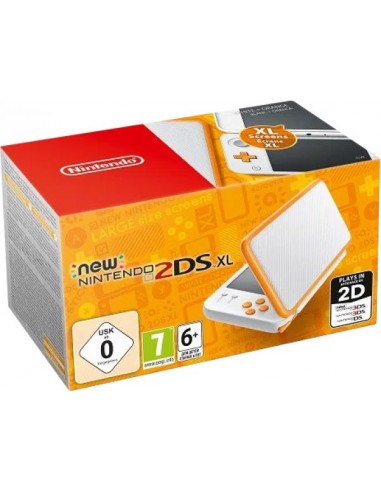 New Nintendo 2DS XL Blanca Naranja...