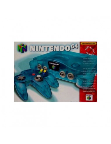 Nintendo 64 Azul Transparente (Con Caja)