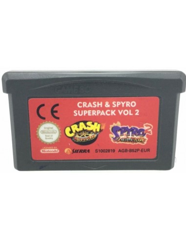 2x1 Crash + Spyro (Cartucho) - GBA