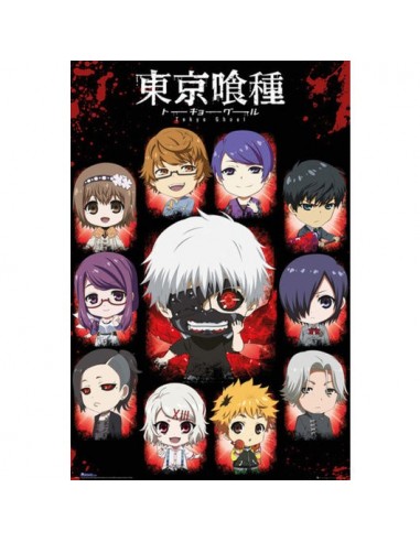 Poster Tokyo Ghoul Personajes Chibi