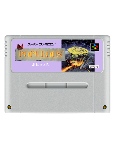 Populous (Cartucho NTSC-J) - SNES