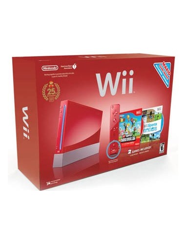 Wii Roja 25 Aniversario Mario (Con...